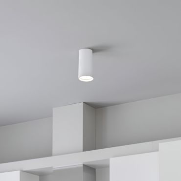 Lutec Stag - opbouwspot - slimme verlichting - Lutec Connect - Ø 5,4 x 13 cm - 4,7W LED incl. - dimfunctie en instelbare lichtkleur via app -  wit