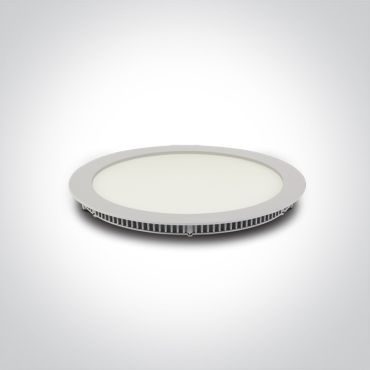 ONE Light Round Recessed Panels - inbouw plafondverlichting - Ø 295 mm, Ø 285 mm inbouwmaat - 30W LED incl. - wit