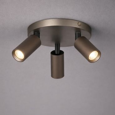 Projectlight Clara - opbouwspot 3L - Ø 18 x 10 cm - brons