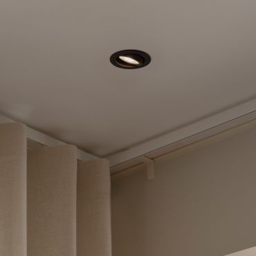 Nordlux Monolo - inbouwspot - Ø 82 mm, Ø 68 mm inbouwmaat - 3 stappen dimbare - 4,8W LED incl. - zwart