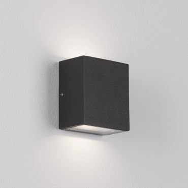 Nova Luce Zaro - buiten wandverlichting - 9 x 10,2 x 5,5 cm - 10W LED incl. - IP65 - donker antraciet