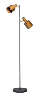 ETH Sledge - vloerlamp - Ø 11,5 x 150 cm - zwart en goud