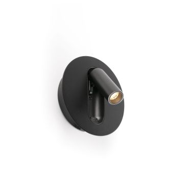 Faro Timit - bedlamp met usb poort - 5,3 x 11,2 x 3 cm - 4,5W LED incl. - mat zwart