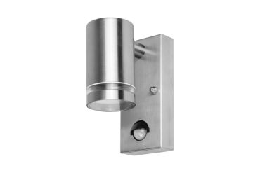 Integral LED Malaga - buiten wandlamp met bewegingssensor - 6,8 x 11,6 x 14,9 cm - IP54 - roestvrij staal