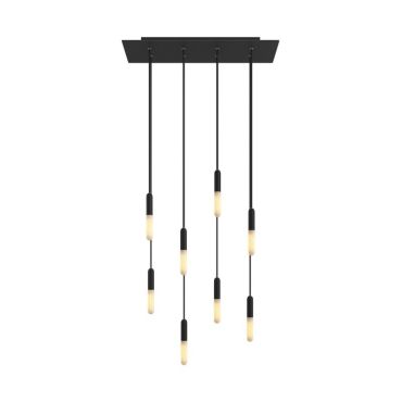 Creative Cables - hanglamp 8L - 67,5 x 130 cm - zwart
