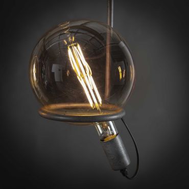 Vico LED filament lamp dimbaar - Ø 20 x 28 cm - E27 - 8W - 2100K - amber