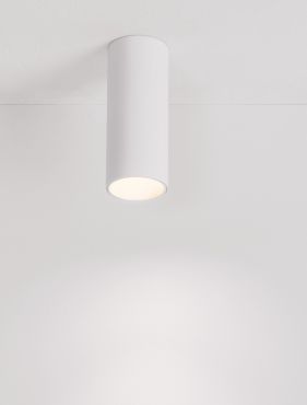 Nova Luce Mor - opbouwspot - Ø 4 x 10 cm - wit