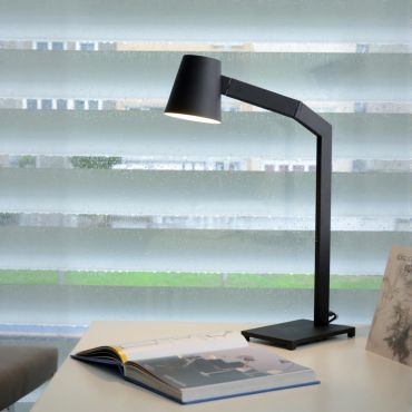 Lucide Mizuko - bureaulamp - 13 x 22 x 67 cm - zwart