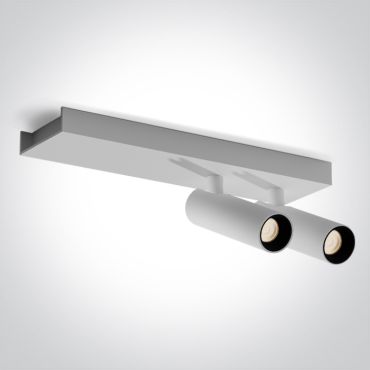 ONE Light Wall &amp; Ceiling LED - opbouwspot 2L - 25 x 7 x 10 cm - 2 x 5W LED incl. - wit