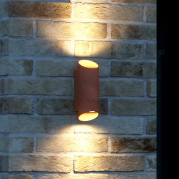 Nordlux Nico - buiten wandlamp - 9,5 x 7,7 x 23,5 cm - IP54 - roest