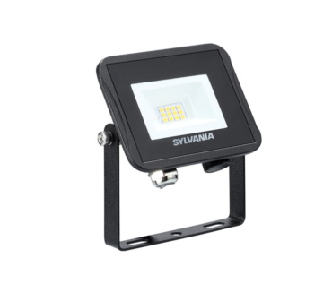 Sylvania Start Flood Flat - verstraler - 10,5 x 10 x 2,3 cm - 9W LED incl. - IP65 - zwart