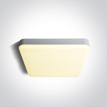 ONE Light Plafo - plafondverlichting - 35 x 35 x 5,5 cm - 35W LED incl. - IP65 - wit