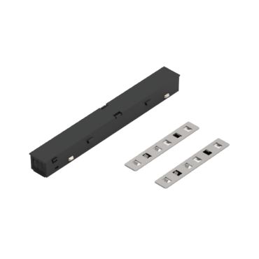 VK Lighting Eiva  - magnetisch railsysteem - elektrische en mechanische connector voor inbouwprofiel - zwart