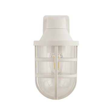 Searchlight Seaside - buiten wandlamp - 11 x 21 cm - IP44 - wit