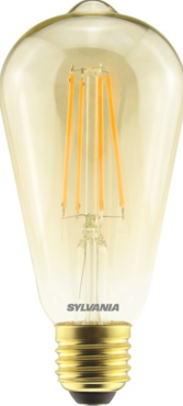 Sylvania Toledo RT Gold - E27 - Ø 6,5 x 14,3 cm - 6W dimbaar - 2500K