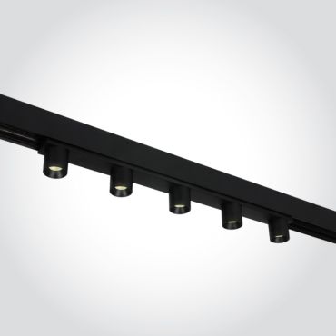 ONE Light magnetisch railsysteem MINI &amp; MIDI - railspot 5L - 31 x 2,7 cm - 5 x 2W LED incl. - zwart