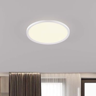 Nova Luce Aoton - plafondlamp - Ø 40 x 5 cm - 35W dimbare LED incl. - zandwit
