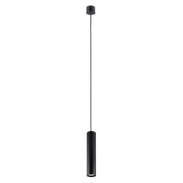 VK Lighting Edelle - hanglamp - Ø 5,6 x 183 cm - zwart