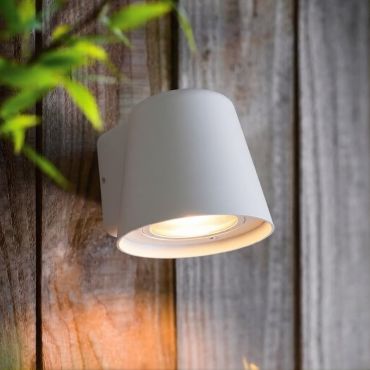 VK Lighting Teichos - buiten wandverlichting - 10 x 11 x 9 cm - IP54 - wit