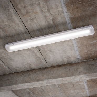 Nordlux Works LED Batten - 65,3 cm - 1x 10W LED incl. - IP65 - grijs