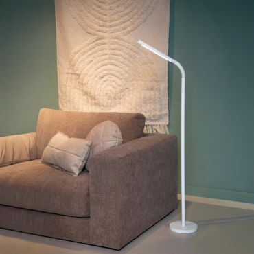 Lucide Gilly - oplaadbare staanlamp - 49 x 20 x 135 cm - 3W LED dimbaar incl. - wit