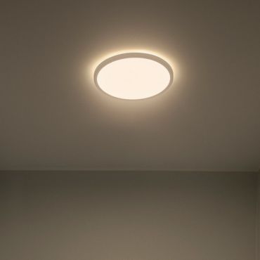 Nordlux Oja - plafondverlichting - Ø 29,4 x 2,3 cm - 3 stappen dimmer (2700K) - 18W LED incl. - wit
