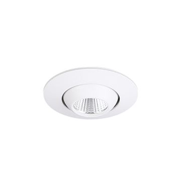 Maxlight Yuca Round Tilted - inbouwspot 1L - Ø 55 mm, Ø 45 mm inbouwmaat - 3W LED incl. - wit
