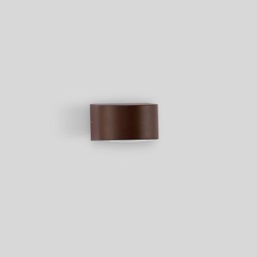 Nova Luce Opera - buiten wandverlichting - 11 x 6,8 x 10 cm -  6W LED incl. - IP54 - corten