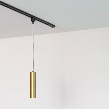 Lucide Track Floris Hanglamp - 1-fase Railsysteem - Ø 5,6 x 155 cm - goud