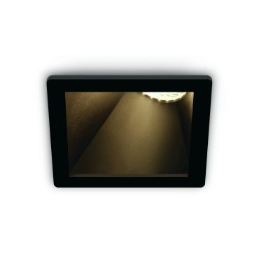 ONE Light  Asymmetric Chill Out - inbouwspot - 84 x 84 mm, 76 x 76 mm inbouwmaat - zwart