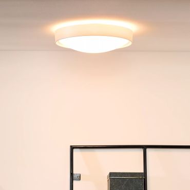 Lucide Lex - plafondverlichting - Ø 33 x 10 cm - wit