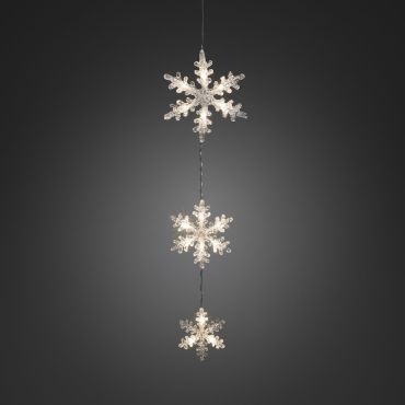 Konstsmide kerstverlichting - lichtgordijn - 21 x 60 cm - wit