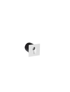 Nova Luce Cael - inbouw wandverlichting - 7 x 7 x 7,5 cm - 3W LED incl. - IP65 - zandwit