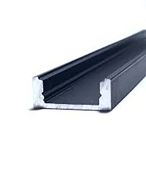 LED profiel - 1,7 x 0,7 cm - zwart