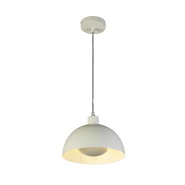 Searchlight Mars - hanglamp - Ø 25 x 150 cm - mat crème