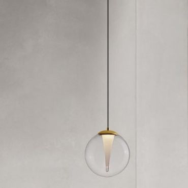 Nova Luce Galeo - hanglamp - Ø 22 x 209 cm - 7W dimbare LED incl. - zandgoud