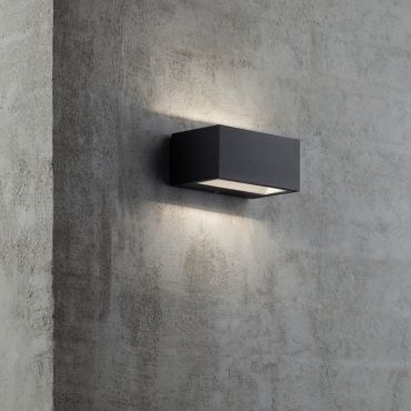 Nordlux Nene - buiten wandverlichting - 14 x 6,4 cm - 6W LED incl. - IP54 - zwart
