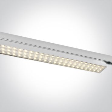 ONE Light High Power Linear - track light - 3-fase railsysteem - 115 x 4 x 6,4 cm - instelbare lichtsterkte 40W/50W/60W LED incl. - wit - instelbare lichtkleur