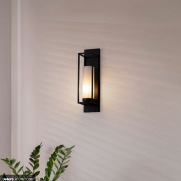 Nova Luce Juliet - wandlamp - 13 x 14,7 x 63 cm - zwart
