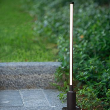 Lucide Lornex - grondspot op piek - Ø 4,9 x 58 cm - 6W LED incl. - IP54 - zwart