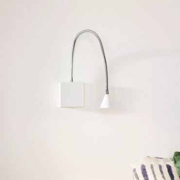 Lucide Buddy - wandverlichting - 8 x 8 x 62 cm - 4W LED incl. - wit