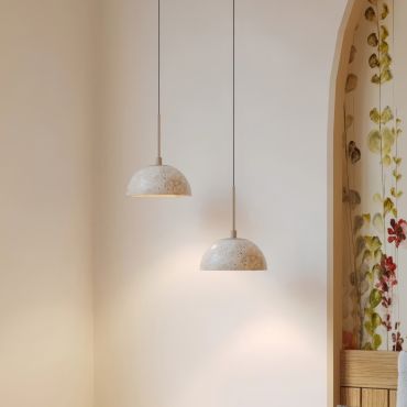 Maxlight Cuccina - hanglamp - Ø 15 x 150 cm - 5W LED incl. - beige