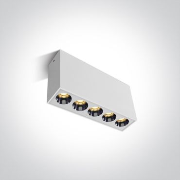 ONE Light Dark Light Ceiling Lights - plafondverlichting - 18,5 x 3,5 x 8,4 cm - 15W LED incl. - wit