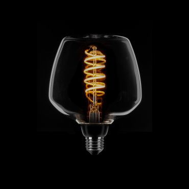 ETH LED Spiral Deco - E27 - dimtone - 8W - 2700K tot 2200K – gerookt