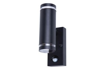 Integral LED Malaga - buiten wandlamp met bewegingssensor - 6,8 x 11,6 x 21,6 cm - IP54 - zwart