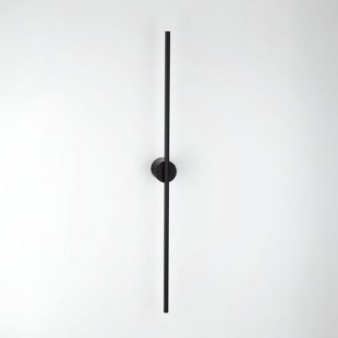 Nova Luce Aden - wandlamp - 1,5 x 7,3 x 90 cm - 15W LED incl. - IP44 - zandzwart