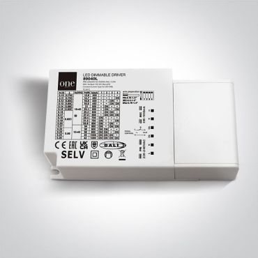 ONE Light - DALI &amp; push to DIM LED-driver – 11,9 x 2,7 x 6,7 cm - 230V