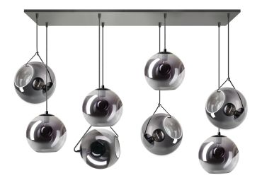 ETH Orb - hanglamp - 130 x 30 x  200 cm - zwart