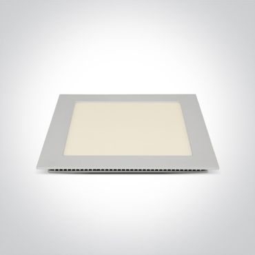 ONE Light Square Recessed Panels - inbouwspot - 22,5 x 22,5 x 2,2 cm - 22W LED incl. - IP40 - wit - CCT