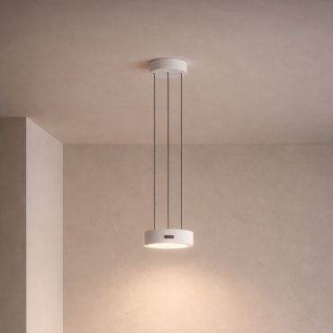 Nova Luce Afi - hanglamp - Ø 20 x 280 cm - 24W dimbare LED incl. - wit
